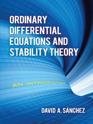cover image of Ordinary Differential Equations and Stability Theory
